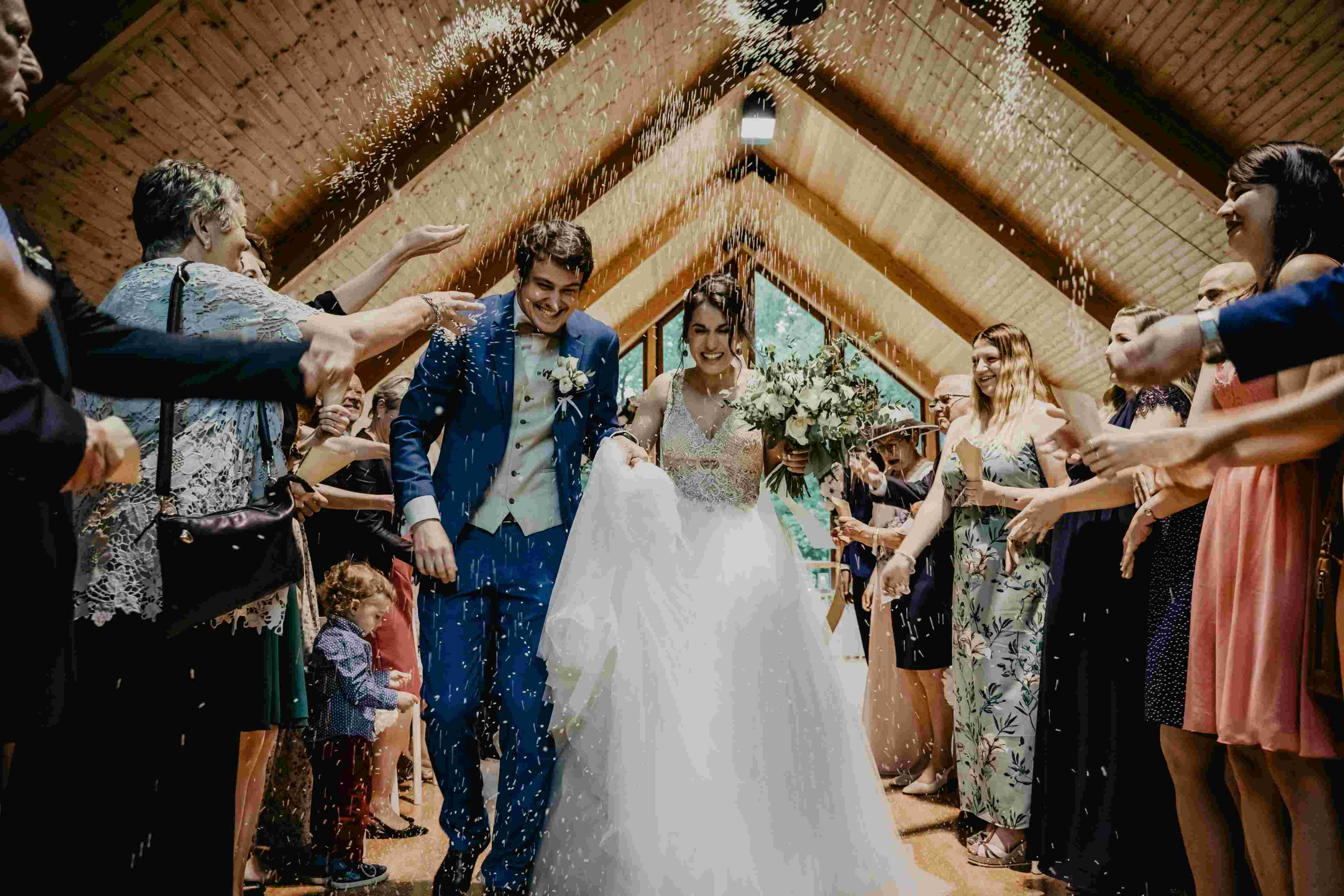 Unique wedding reception