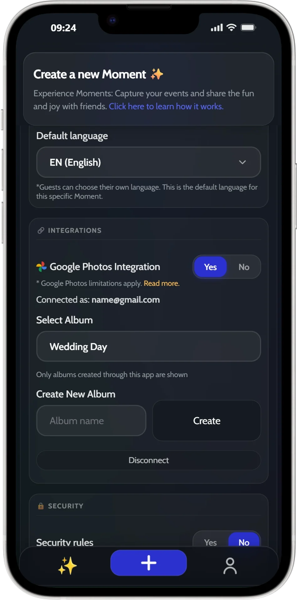 تكامل Google Photos مع JoinMyMoment — يتم مزامنة صور الفعاليات تلقائيًا