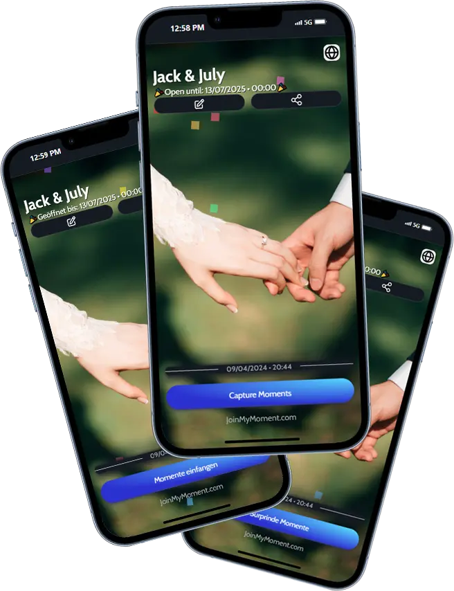 Multilingual event camera app